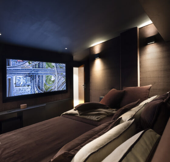 home cinema luxe haut de gamme villa
