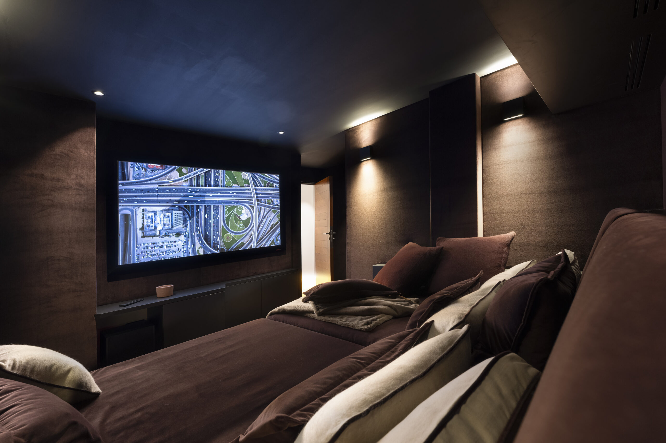 home cinema luxe haut de gamme villa