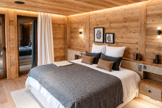 chambre décoration bois
