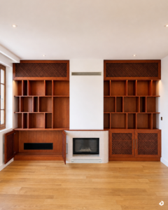 meuble sur mesure en bois groupe dunoyer qui cache le gainable vertical duret electricite